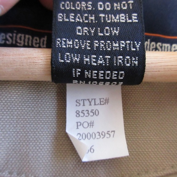 Duluth Trading Men's Canvas Presentation Blazer Jacket Workwear Khaki Tan L 1366 - Picture 5 of 16